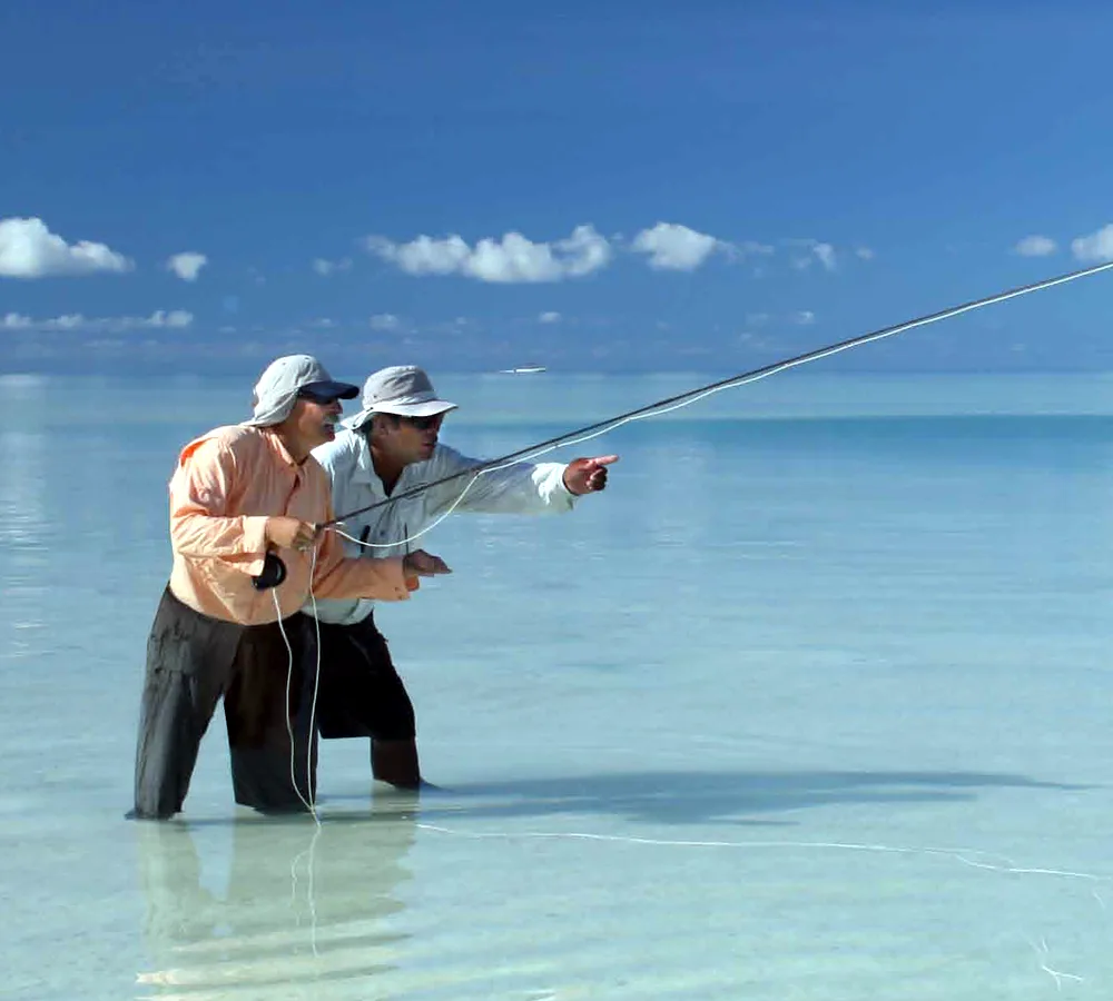Guided Fishing At The Villages, each angler gets their own fishing guide for a one-to-one angler ratio. The Villages is the only lodge on Christmas Island that offers this for no added fee.